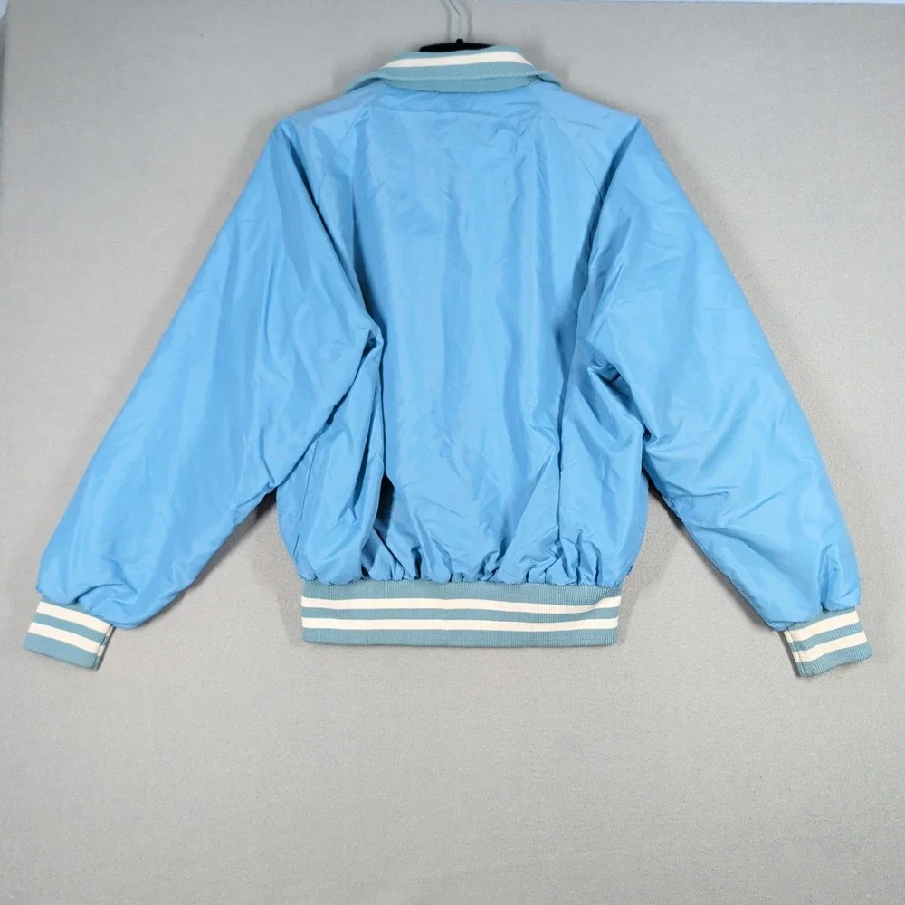 Vintage Pla-Jac Dunbrooke Varsity Jacket Mens XL Blue Made in USA - Picture 8 of 11